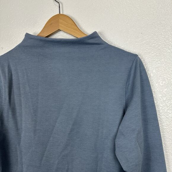 Slazenger Golf Top Womens Medium Blue Grey Funnel Neck Sweatshirt Outdoor Casual - Picture 4 of 10
